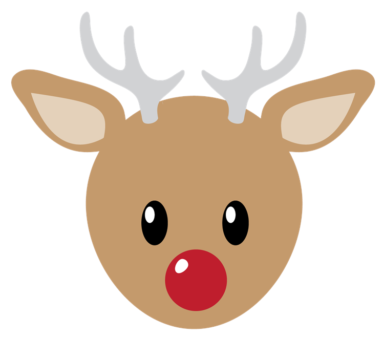 Baby Christmas Rudolph Head