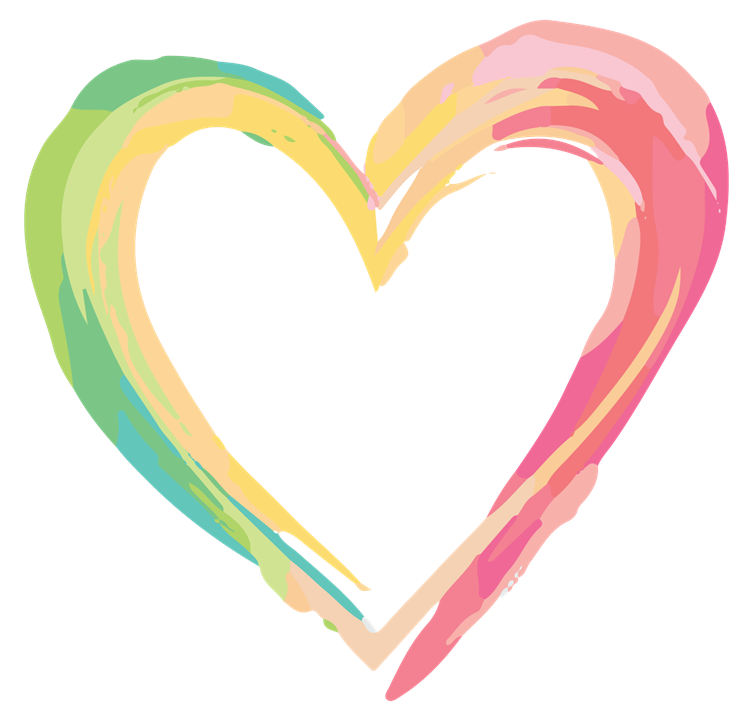 Colorful Rainbow Heart