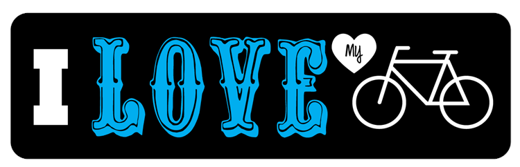 I Heart Love My Bike 