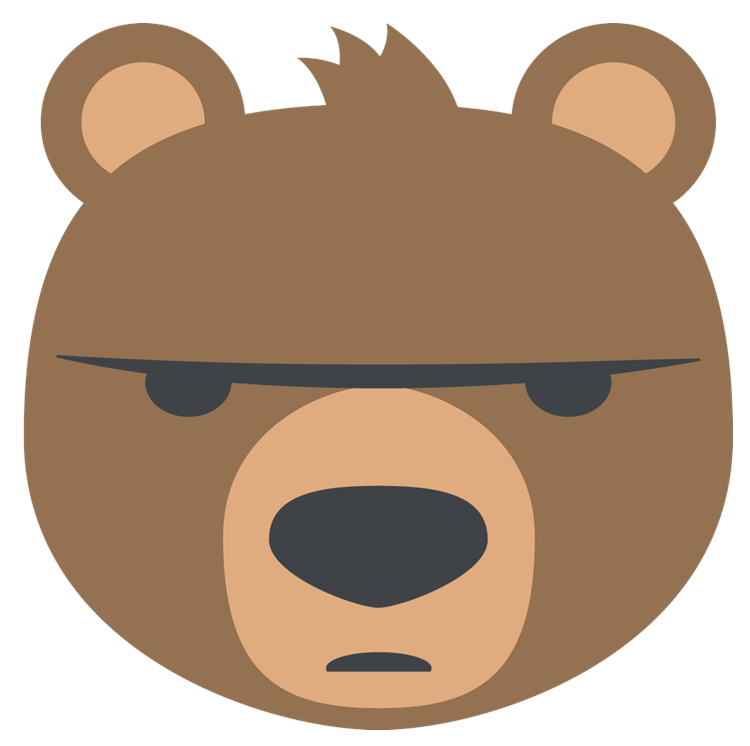 Angry Brown Bear