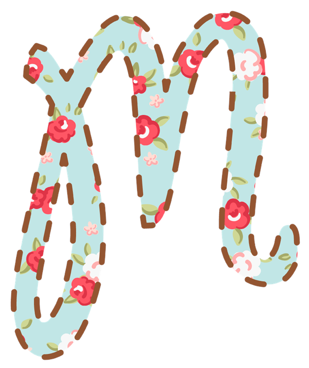 Letter M Floral