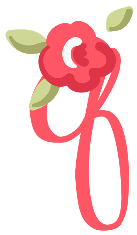 Letter Q flower