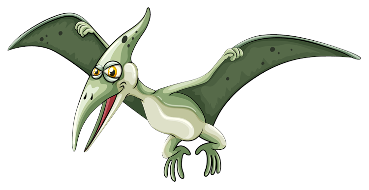 Pterodactyl Green Dinosaur