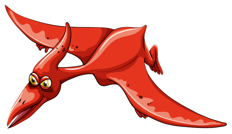 Pterodactyl Red Dinosaur