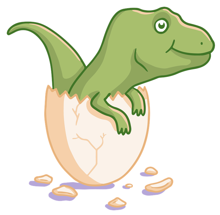 Hatching T-Rex Dinosaur