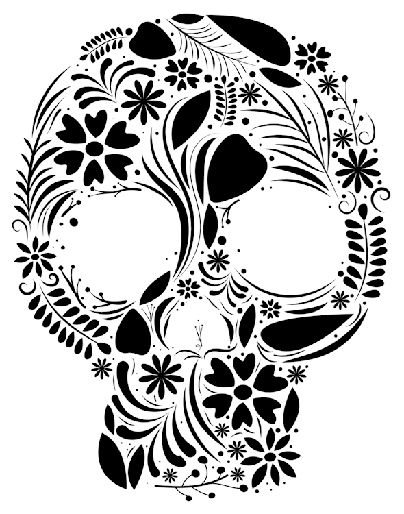 Floral Skull
