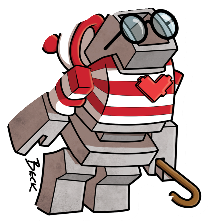 Cute Beck Waldo Heart Robot 