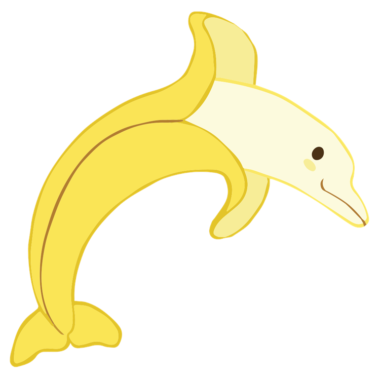 Funny Banana Dolphin
