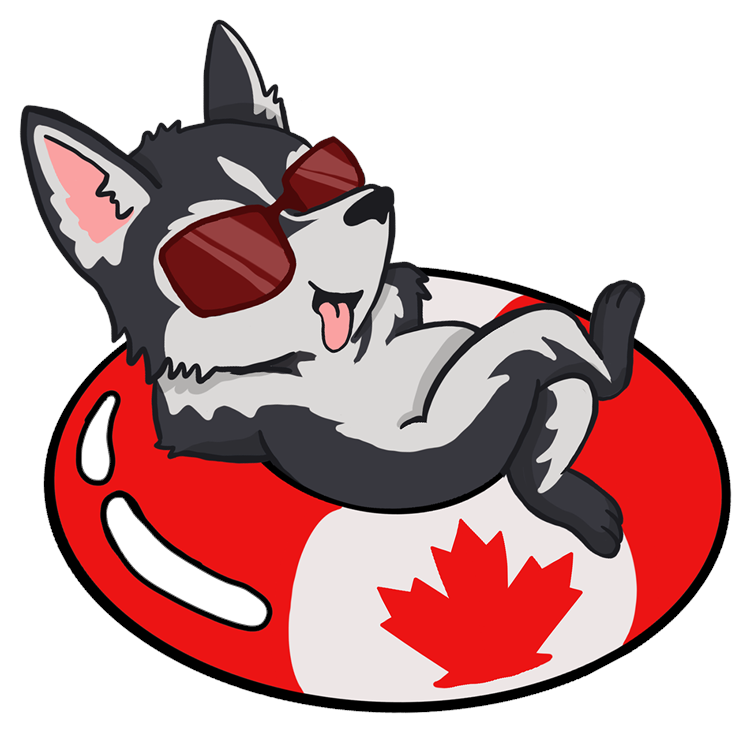 Dog Canada Tube Floaty
