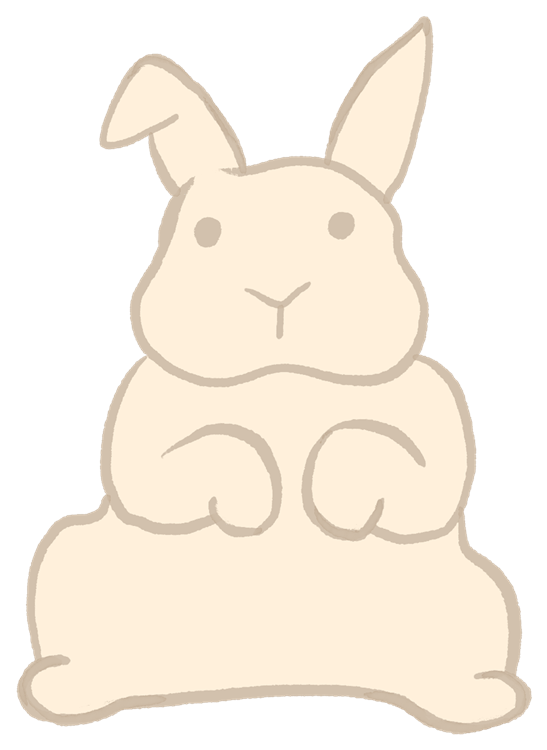Rabbit Doodle Sitting