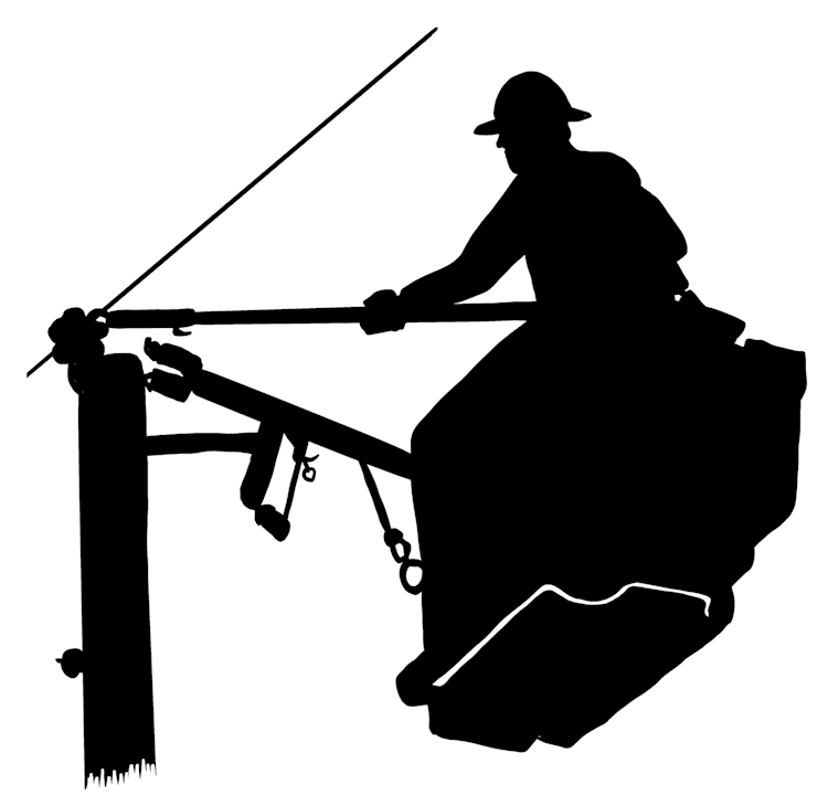 Linemen Silhouette 4