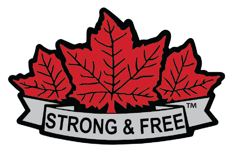 Canada Strong & Free Maple Leaf