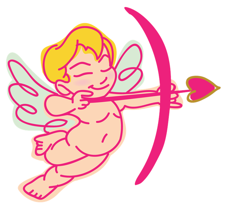 Cupid Love Heart Arrow