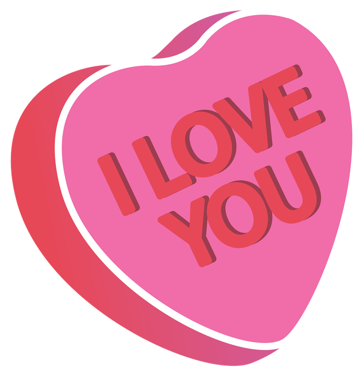 I Love You Candy Heart