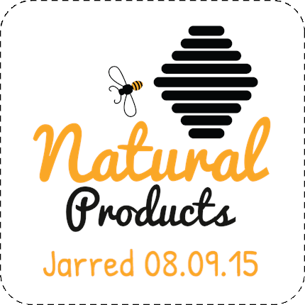 Natural Honey Jar Square