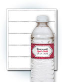 Water Bottle Wrap Label 8.25" x 2"
