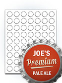 Beer Bottle Cap Labels 0.88"x0.88"