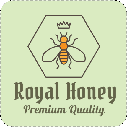 Royal Honey Jar Square