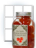 2.5" x 3.4 Rectangle Food Labels