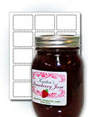 2.5" x 2" Square Food Labels