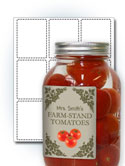 2.5" x 3.4" Rectangle Food Labels