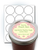 2.5"x2.5" Wide Mouth Lid Labels