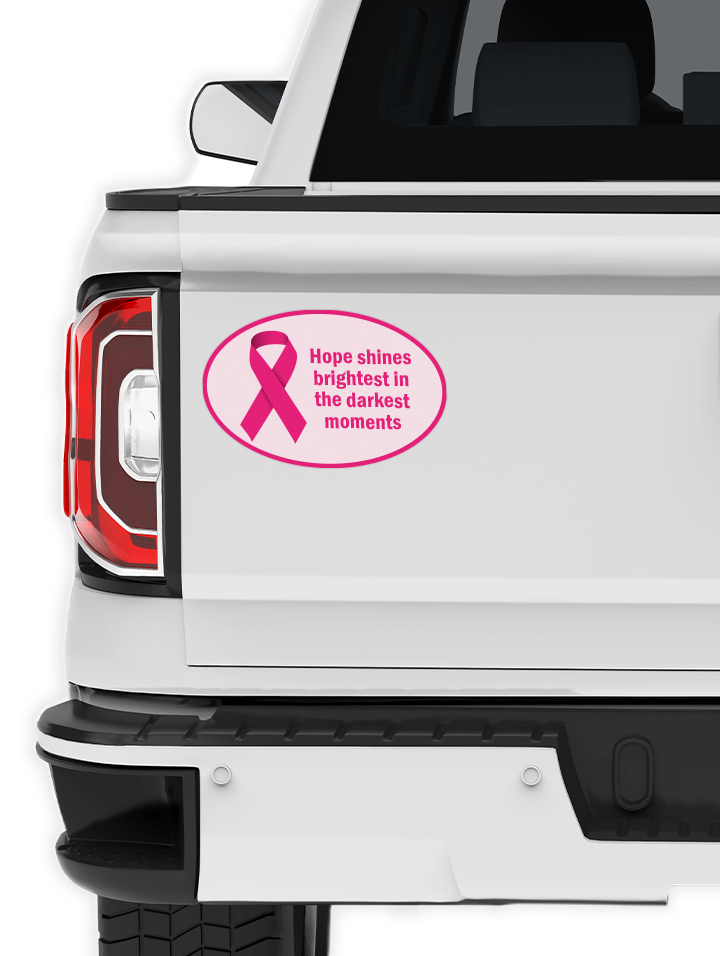 Medium Oval Bumper Sticker – 9" × 6"