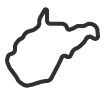 USA West Virginia State Template