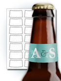 Beer Bottle Neck Labels 2.3"x1.26"
