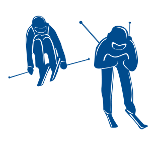 Ski Cross Sticker