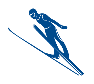 skijumping Sticker