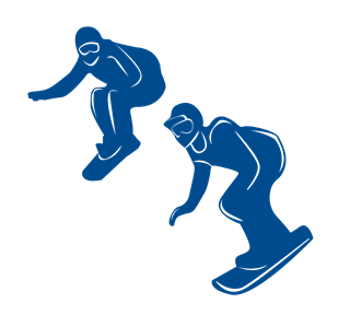 Snowboard Cross Sticker