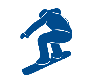 snowboarding Sticker