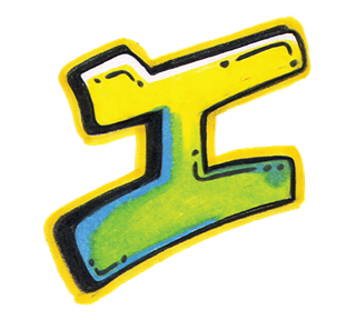 Graffiti Letter I Sticker
