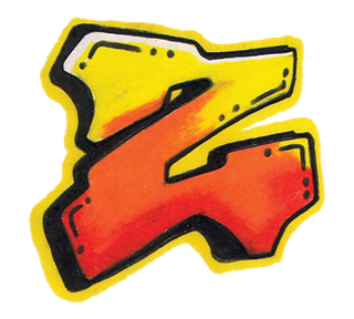 Graffiti Letter Z Sticker