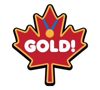 Canada Gold Sticker