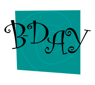 B-Day Sticker