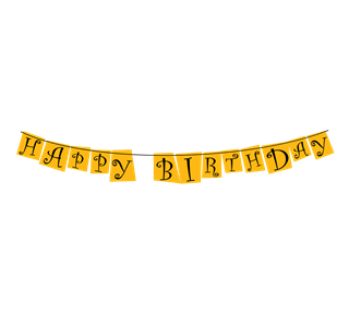 Birthday Banner Sticker