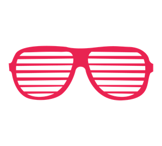 Shutter Glasses Sticker
