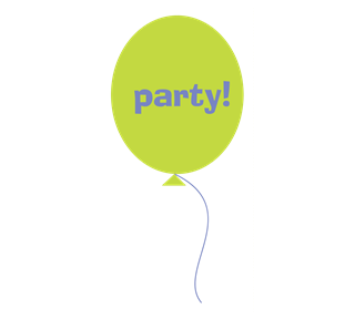 Party Balloon Sticker