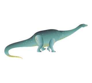 Diplodocus Dinosaur Sticker