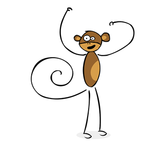 Monkey Sticker