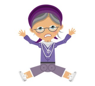 Grandma Puppet Sticker