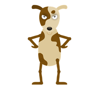 Dog Puppet Sticker