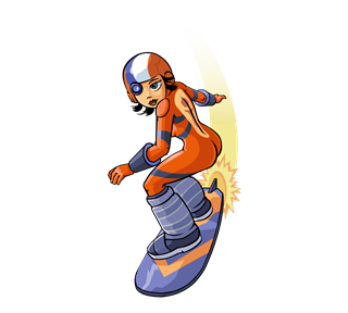 Skyboarder Sticker