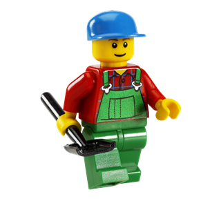 Lego Farmer Sticker