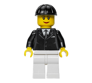 Lego Lady Sticker