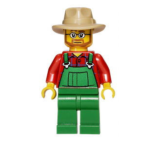 Lego Farmer Sticker