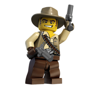 Lego Cowboy Sticker