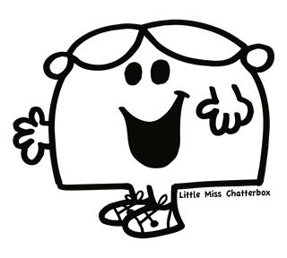 LMCHATTERBOX_BW Sticker